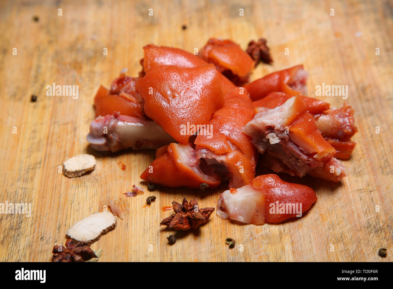 pig 's hoof Stock Photo Alamy