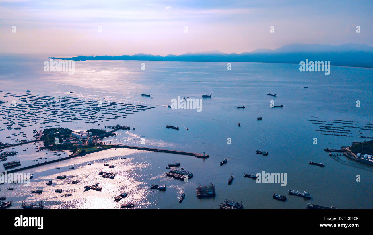 Aerial shot blue ocean sun hi-res stock photography and images - Alamy