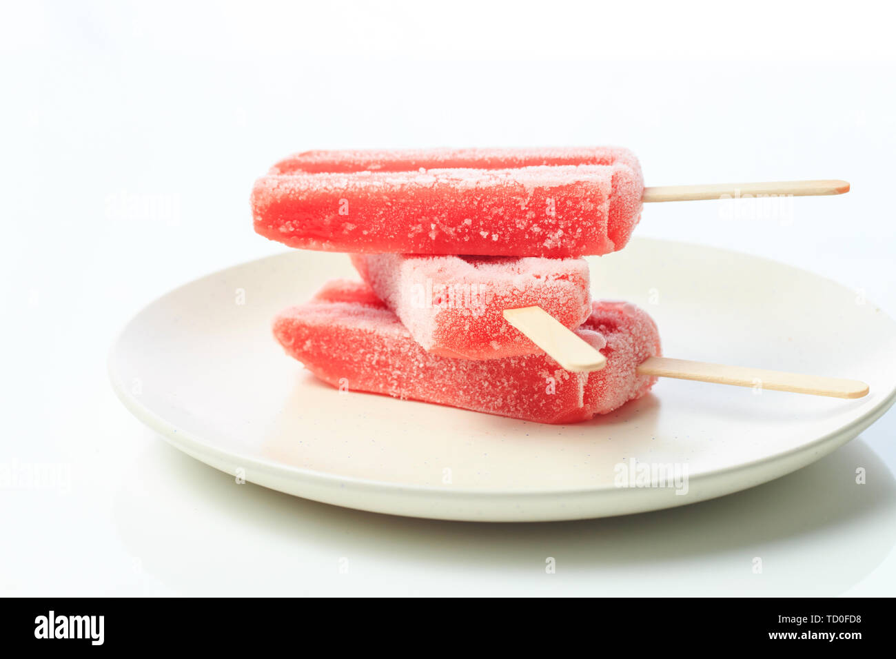 Hawthornflavored ice cream Stock Photo Alamy