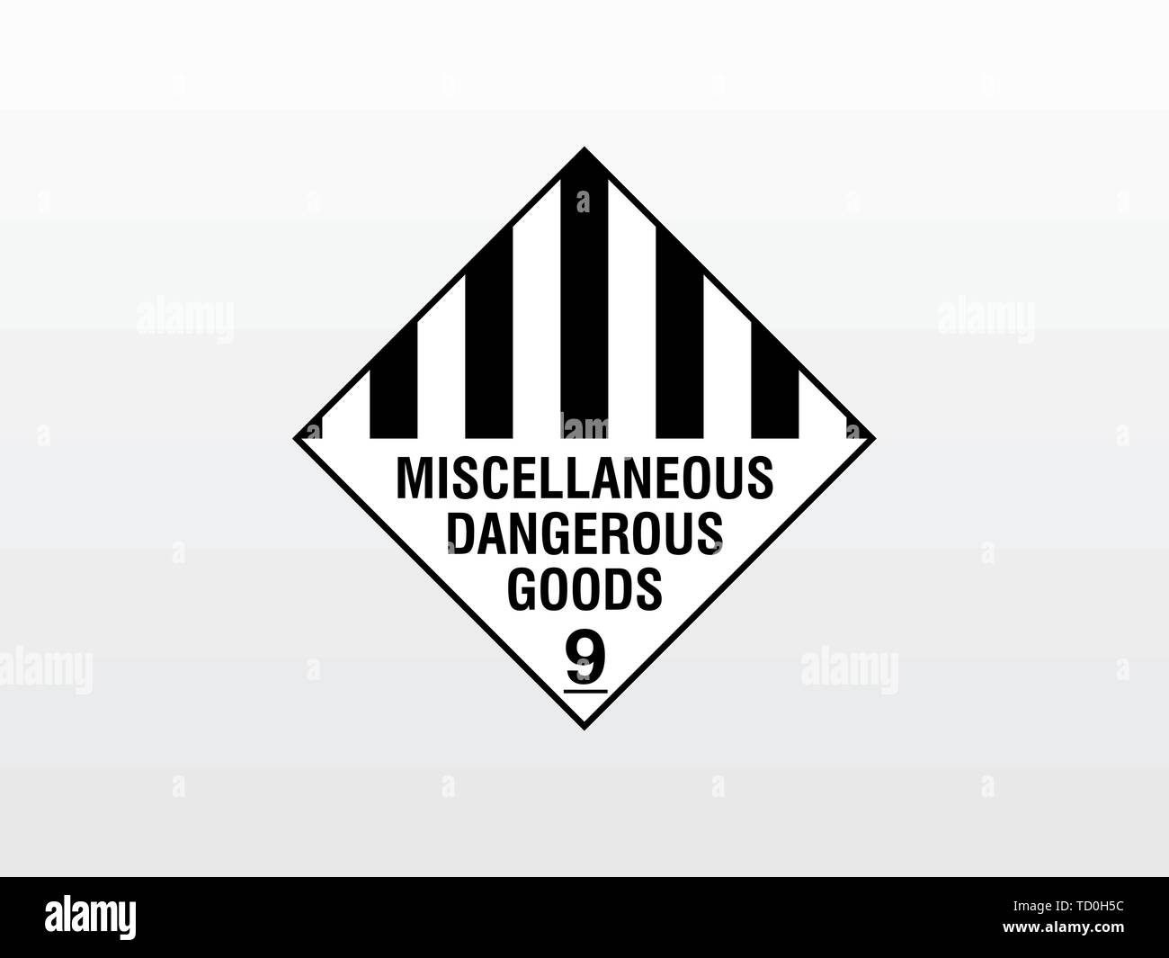 Miscellaneous Dangerous Goods 9 Symbol Stock Vector Image & Art Alamy