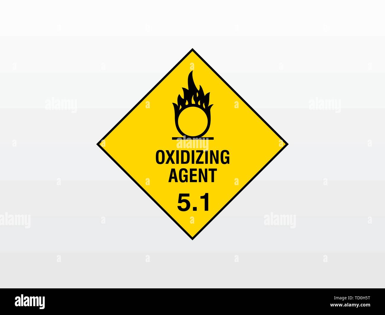 Oxidizing Agent 5.1 Hazchem Symbol Stock Vector Image & Art - Alamy