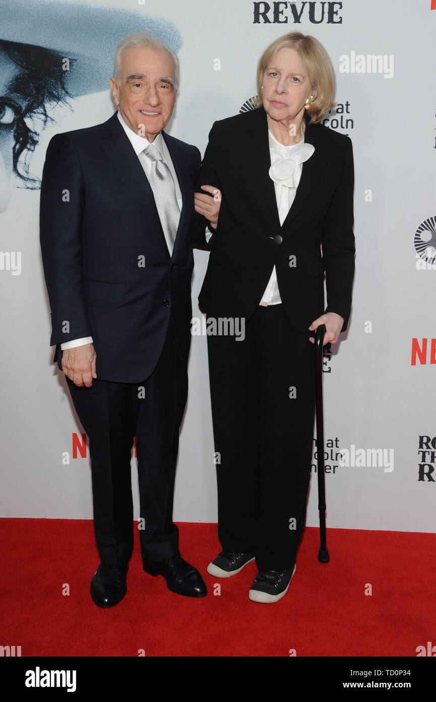 New York, NY, USA. 10th June, 2019. Martin Scorsese and Helen Morris at the Netflix World Premiere of Rolling Thunder Revue: A Bob Dylan Story By Martin Scorsese at Alice Tully Hall in New York City on June 10, 2019. Credit: John Palmer/Media Punch/Alamy Live News Stock Photo