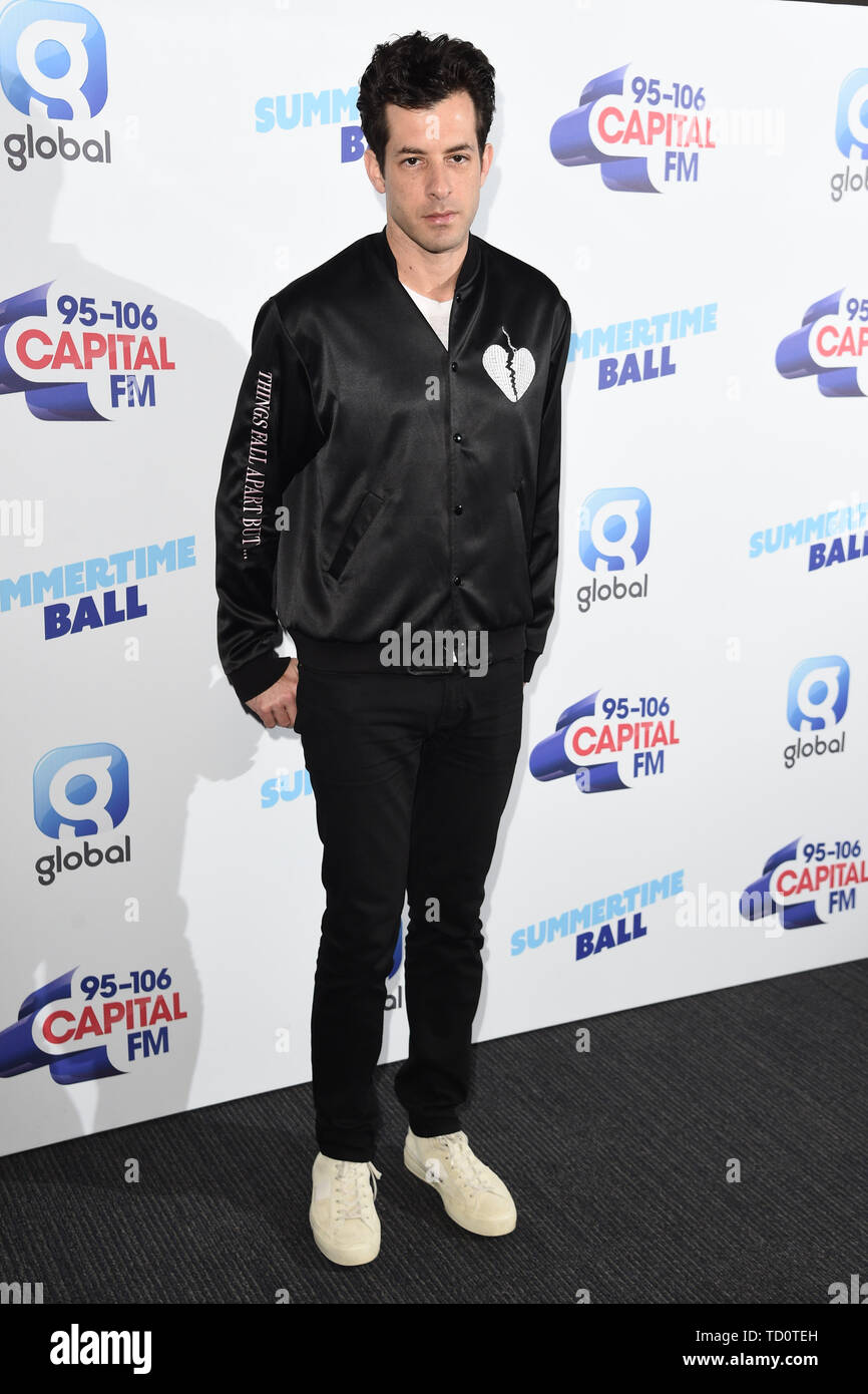 LONDON, UK. June 08, 2019: Mark Ronson poses on the media line before ...