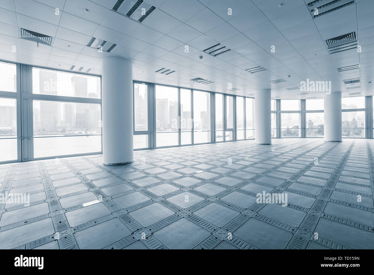 empty office room in modern office buildings Stock Photo Alamy