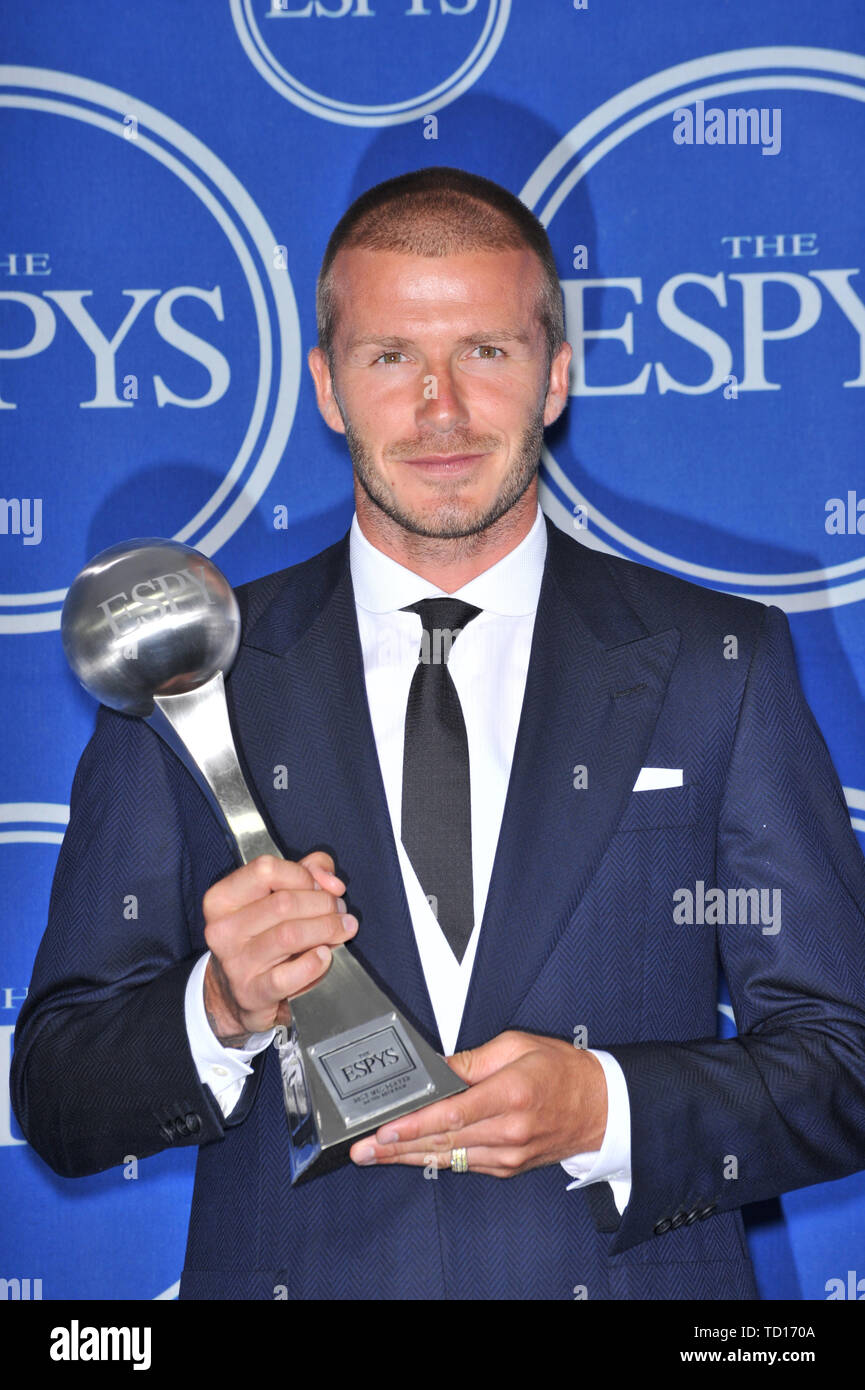LOS ANGELES, CA. July 16, 2008: David Beckham at the 2008 ESPY Awards