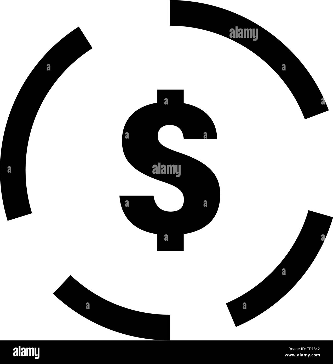 Dollar sign icon graphic design template Stock Vector Image & Art Alamy