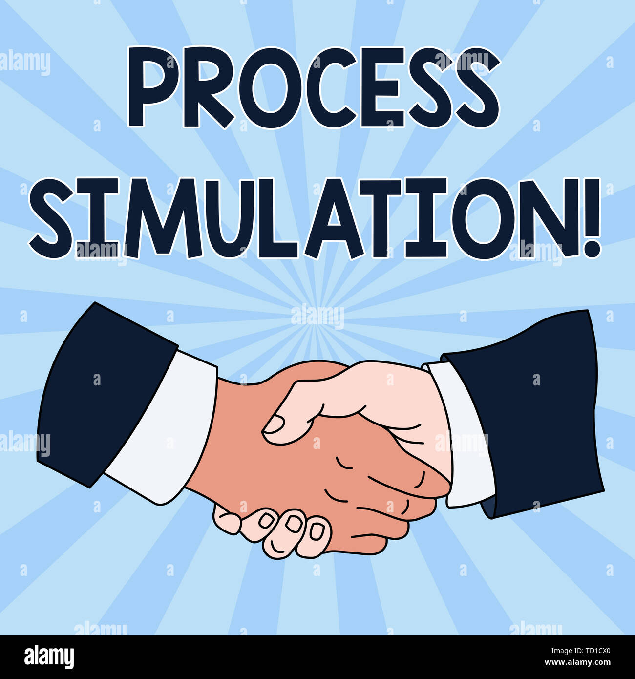 Conceptual hand writing showing Process Simulation. Concept meaning ...