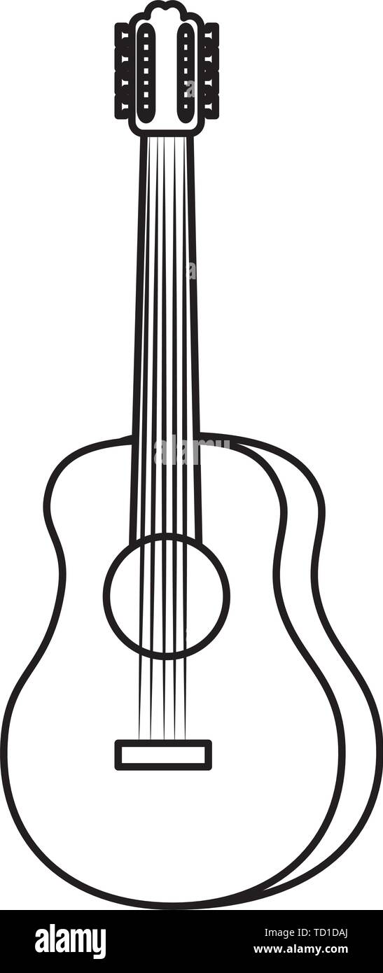guitar musical instrument isolated icon Stock Vector Image & Art - Alamy