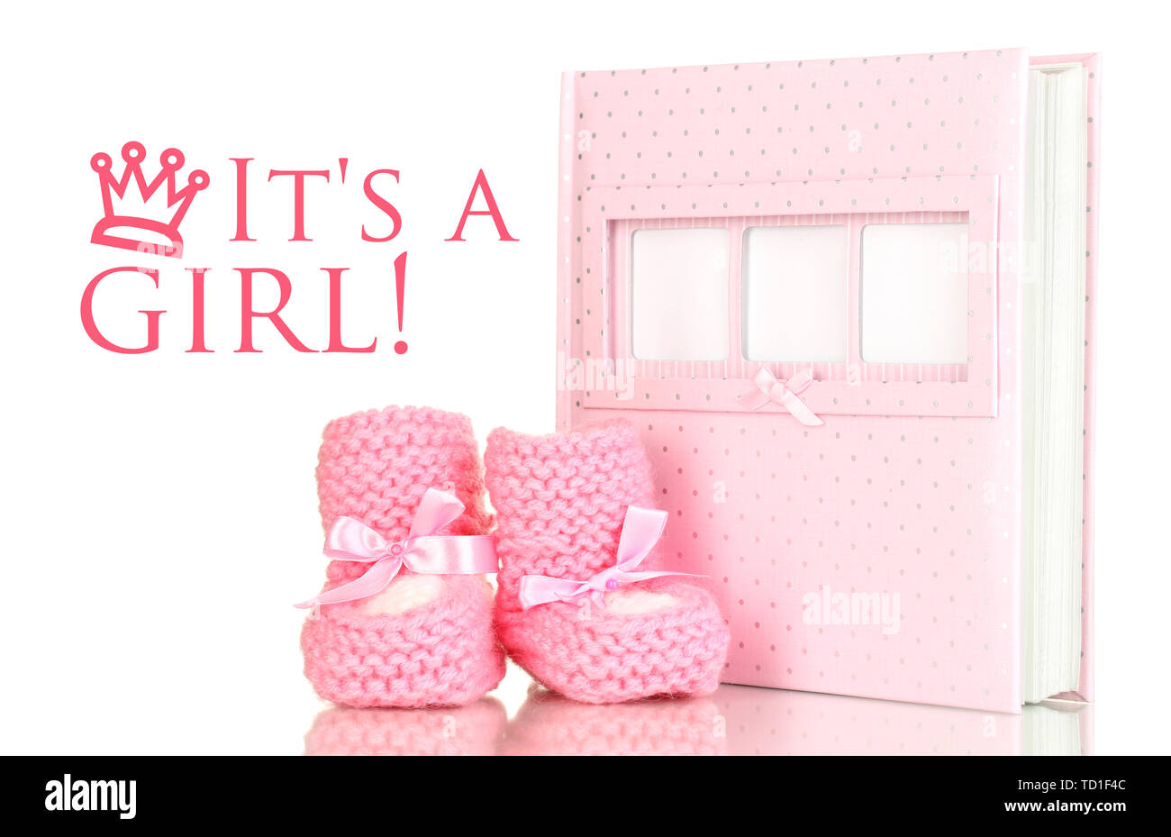 Baby photo album isolated on white Stock Photo Alamy