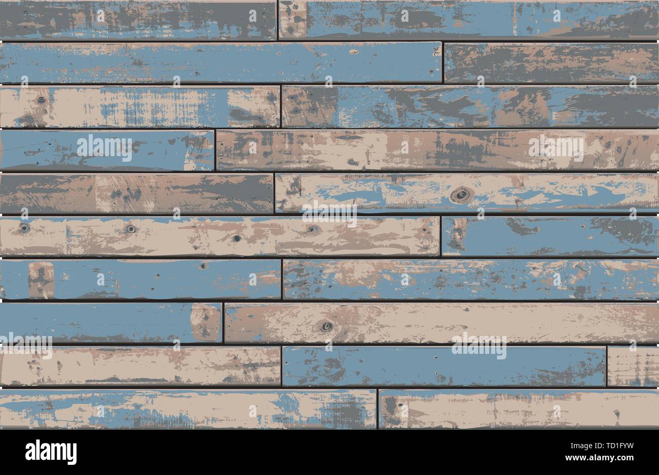 Vintage Blue Wooden Wall Background with Old Distressed Timber - Detailed  vector, Grouped and Layered, easy to edit and change colors EPS10 Stock  Vector Image & Art - Alamy
