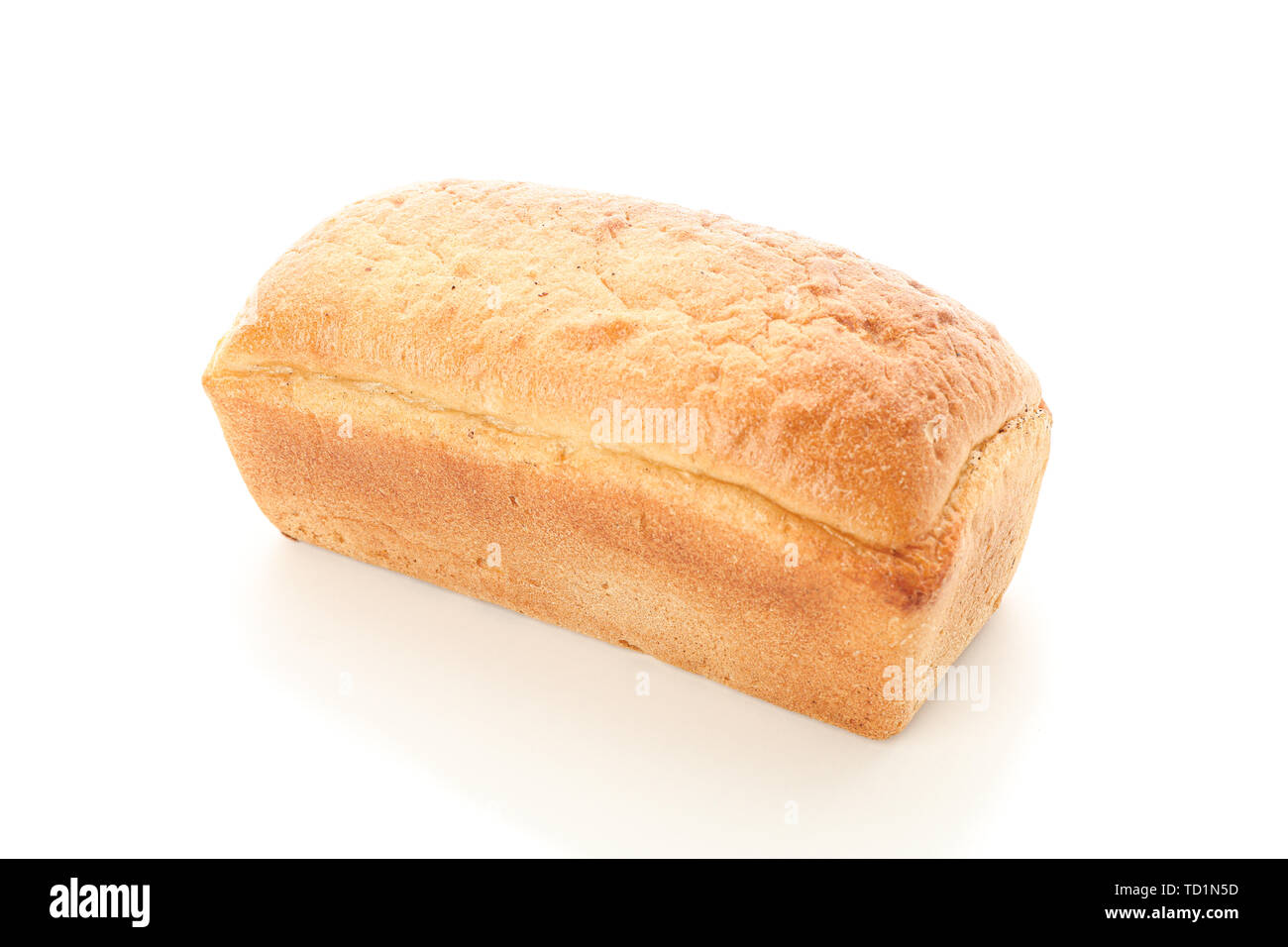 White wheat bread isolated on white background. Bakery products Stock ...