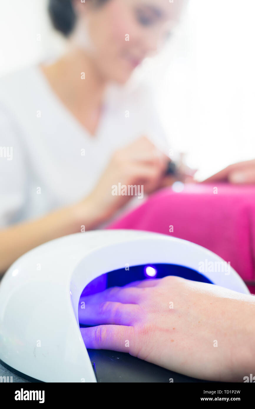 modern nail polish dryer Stock Photo Alamy