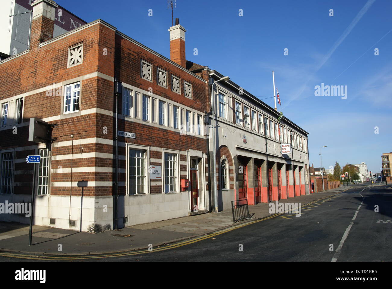 central fire station, worship street, Hull Stock Photo Alamy