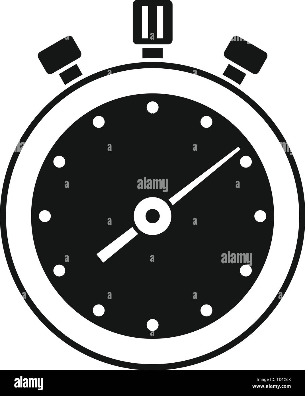 Stopwatch icon. Simple illustration of stopwatch vector icon for web ...