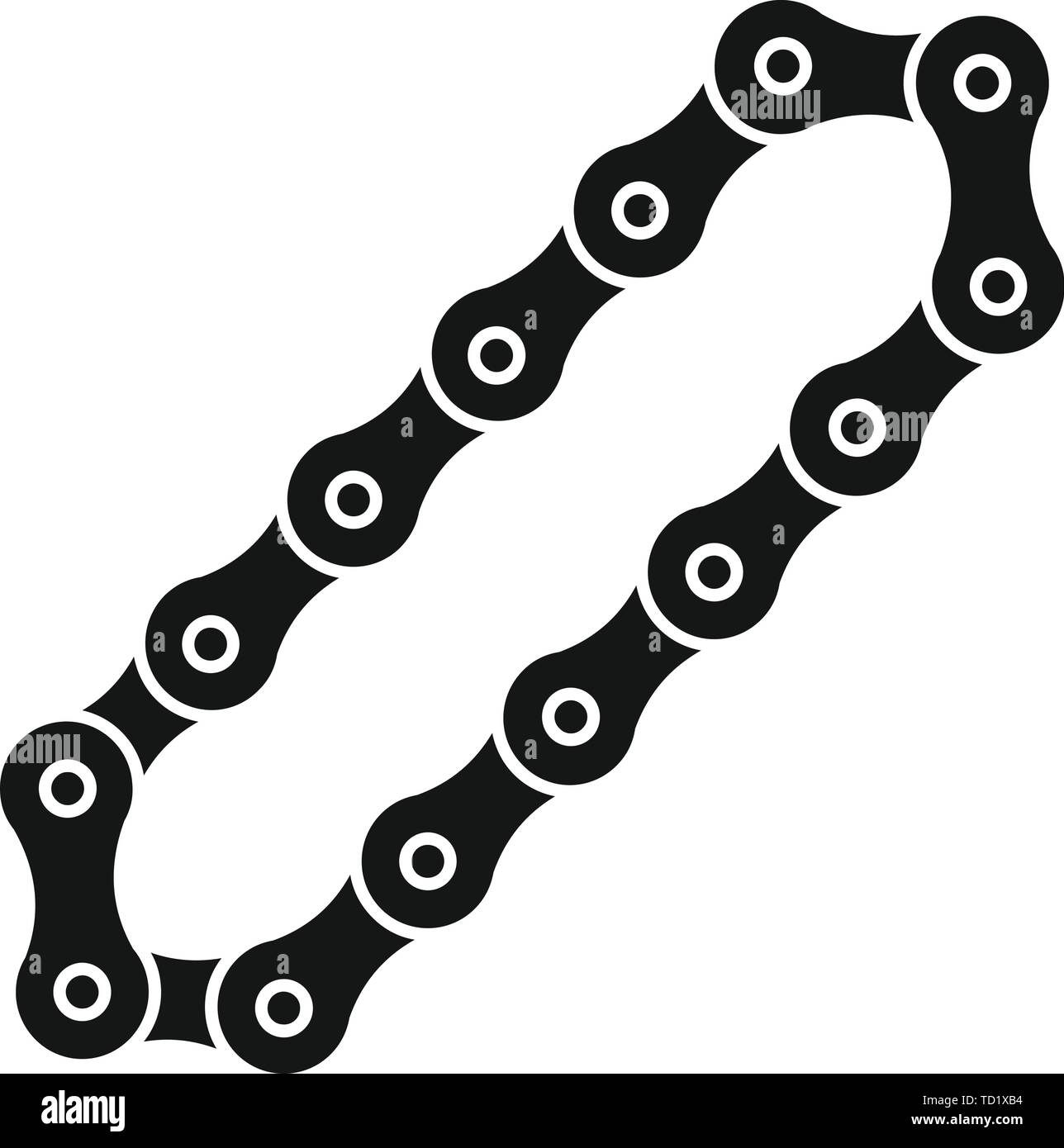 Bike chain icon. Simple illustration of bike chain vector icon for web  design isolated on white background Stock Vector Image & Art - Alamy