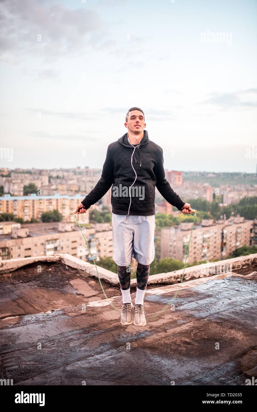 Teenager skipping rope hi-res stock photography and images - Alamy