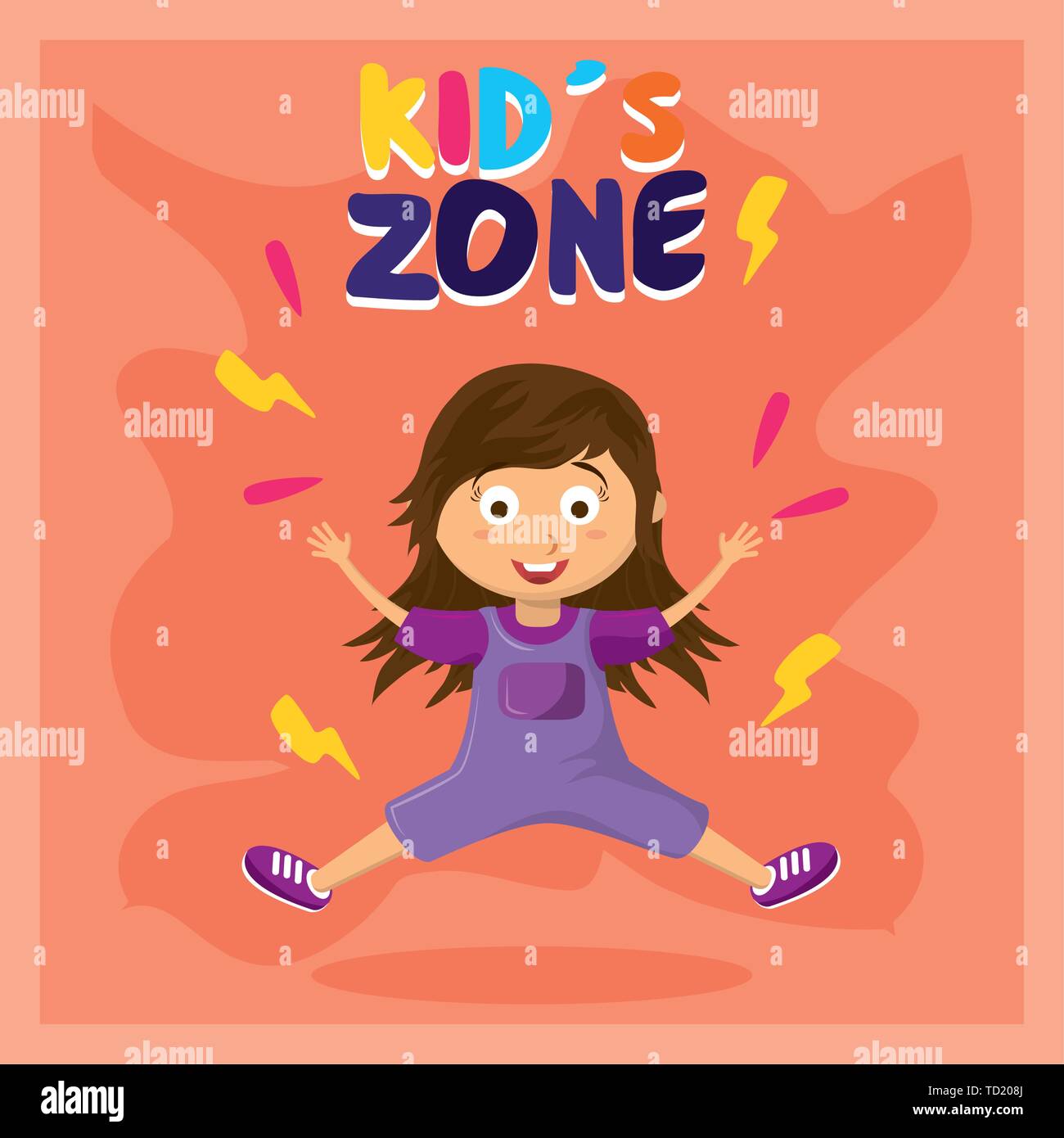 kids zone children entertaiment cartoons Stock Vector Image & Art Alamy