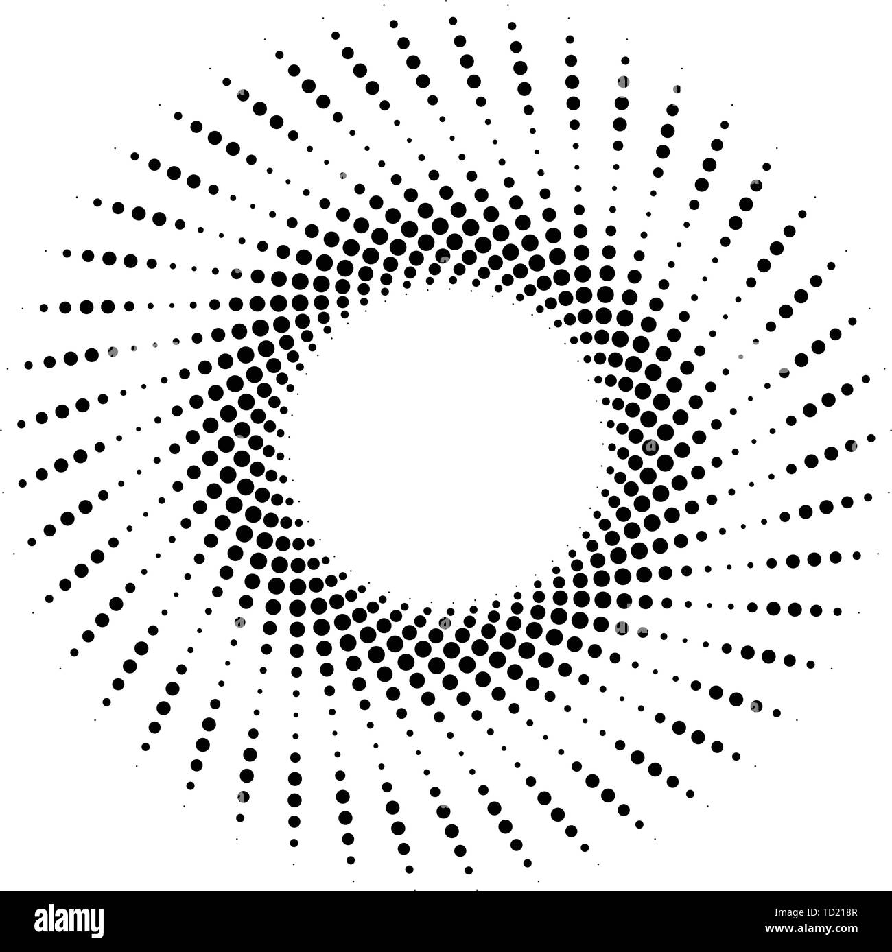 Dotted lines dots radial lines abstract design element Stock Vector ...