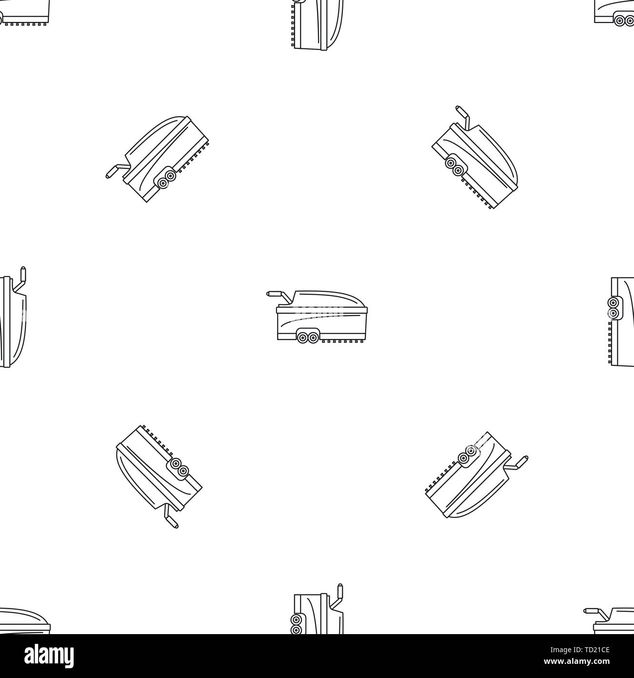 Hall vacuum cleaner pattern seamless vector repeat geometric for any web design Stock Vector