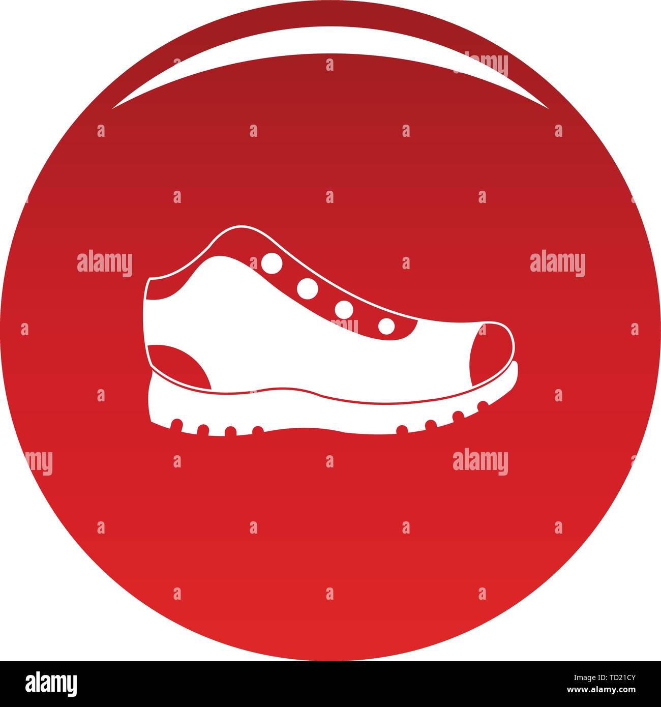 Hiking boots icon. Simple illustration of hiking boots vector icon for