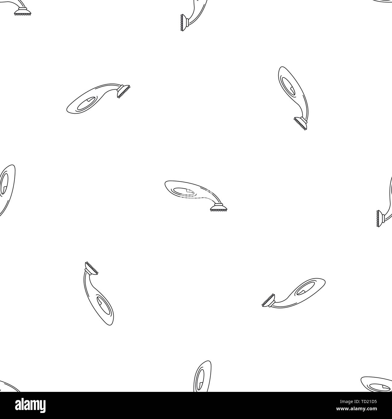 Hand vacuum cleaner pattern seamless vector repeat geometric for any web design Stock Vector