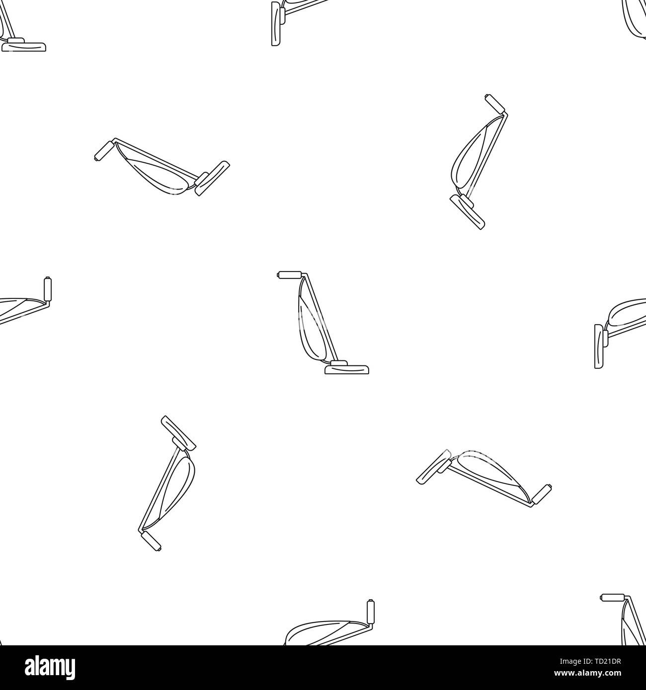 Stick vacuum cleaner pattern seamless vector repeat geometric for any web design Stock Vector