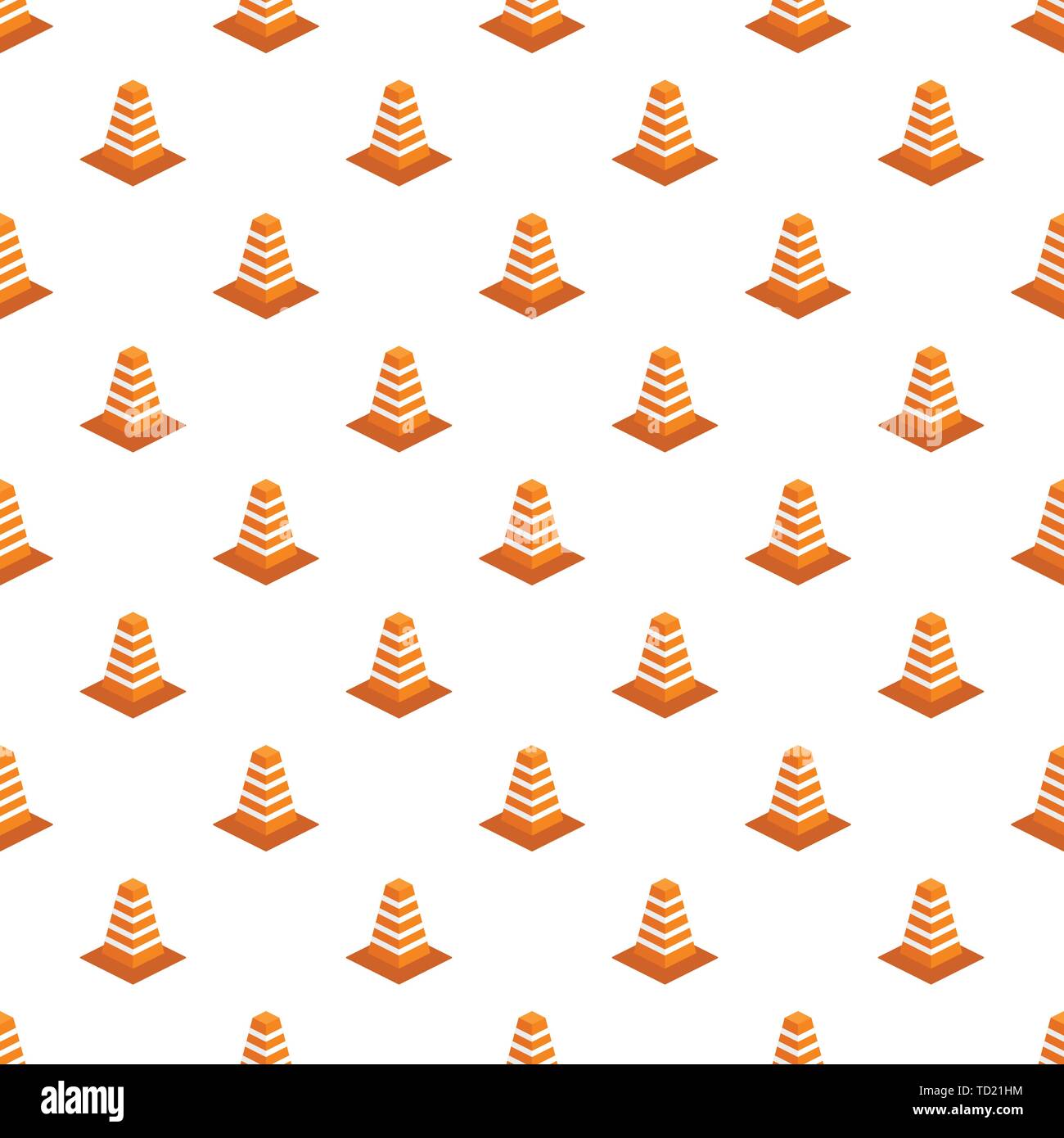 Barrier pattern seamless vector repeat for any web design Stock Vector