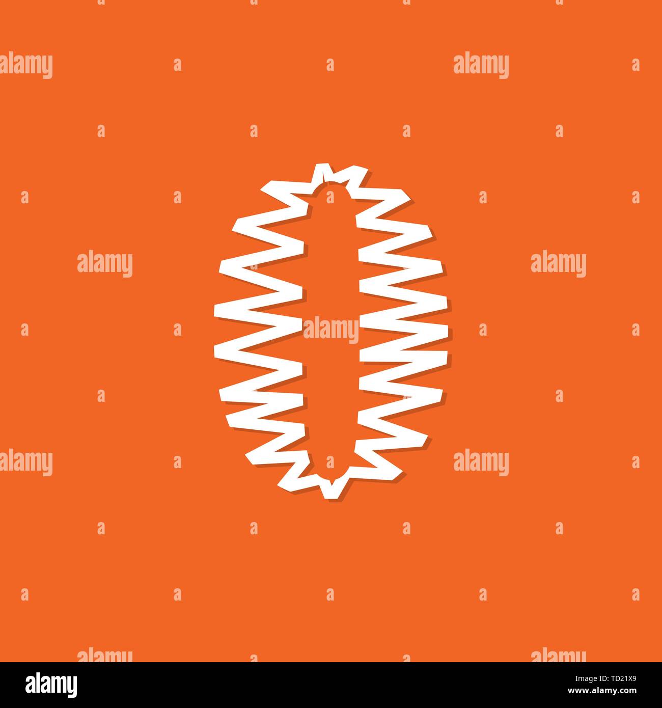 Logo number vector. Abstract logo number Stock Vector