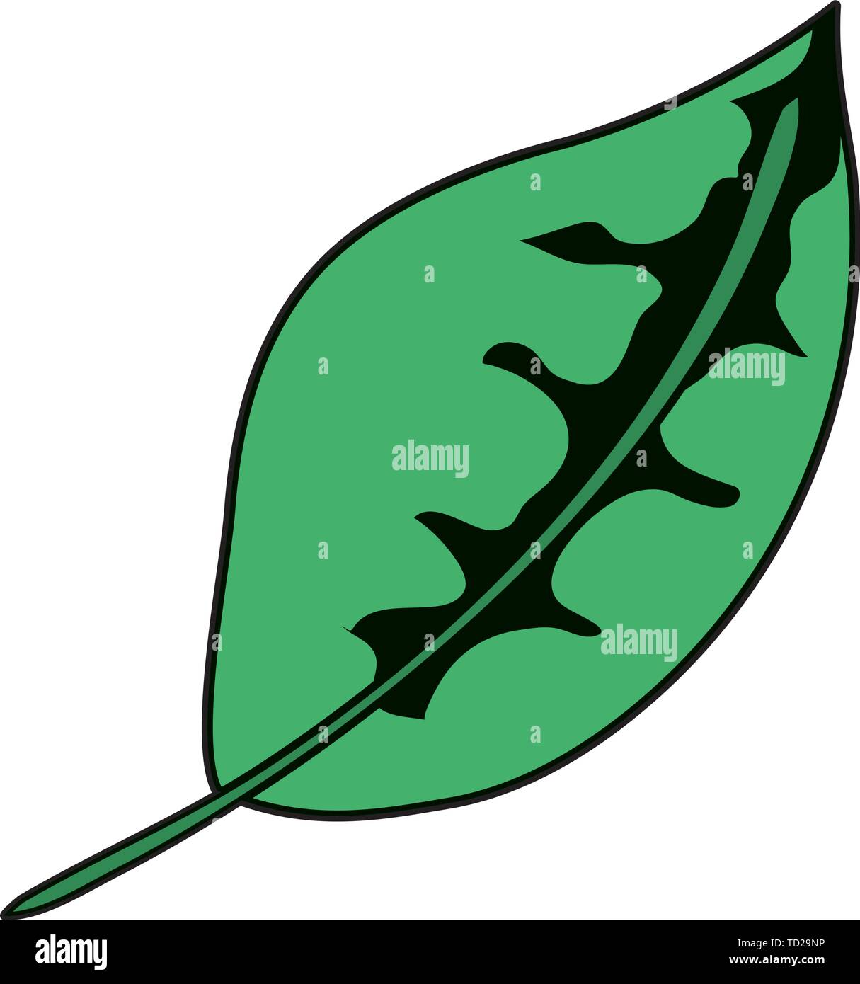 ecology leaf plant nature icon Stock Vector Image & Art - Alamy
