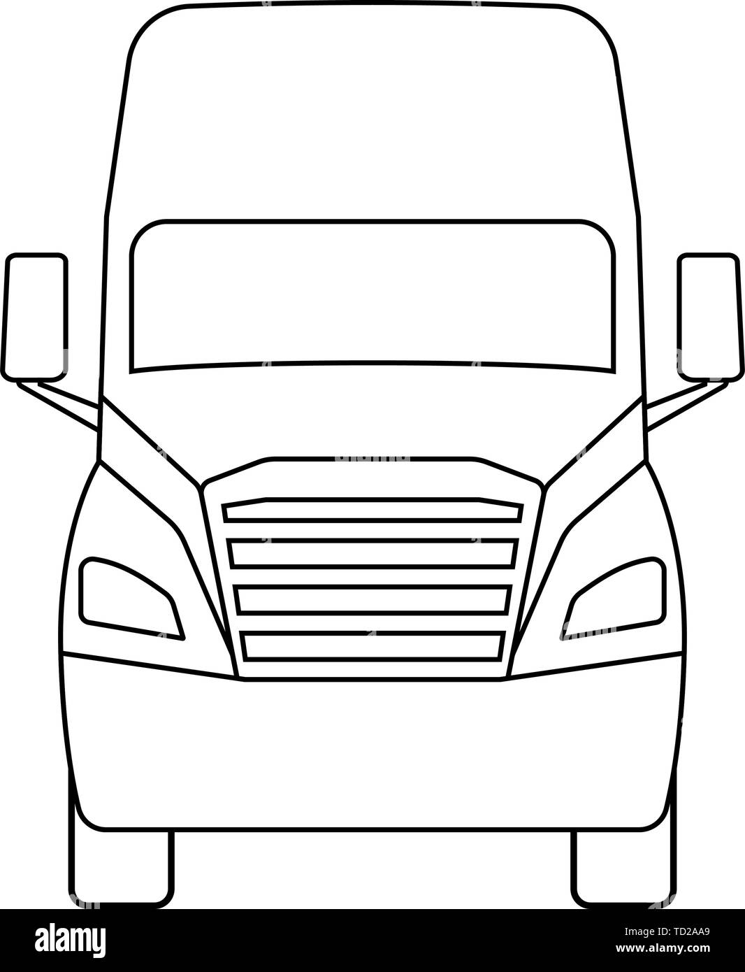 Truck Icon Outline Simple Design Vector Illustration Stock Vector Image Art Alamy