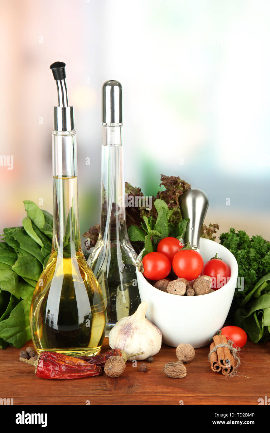 Olive Oil Bottles Kitchen Stock Photos Olive Oil Bottles Kitchen