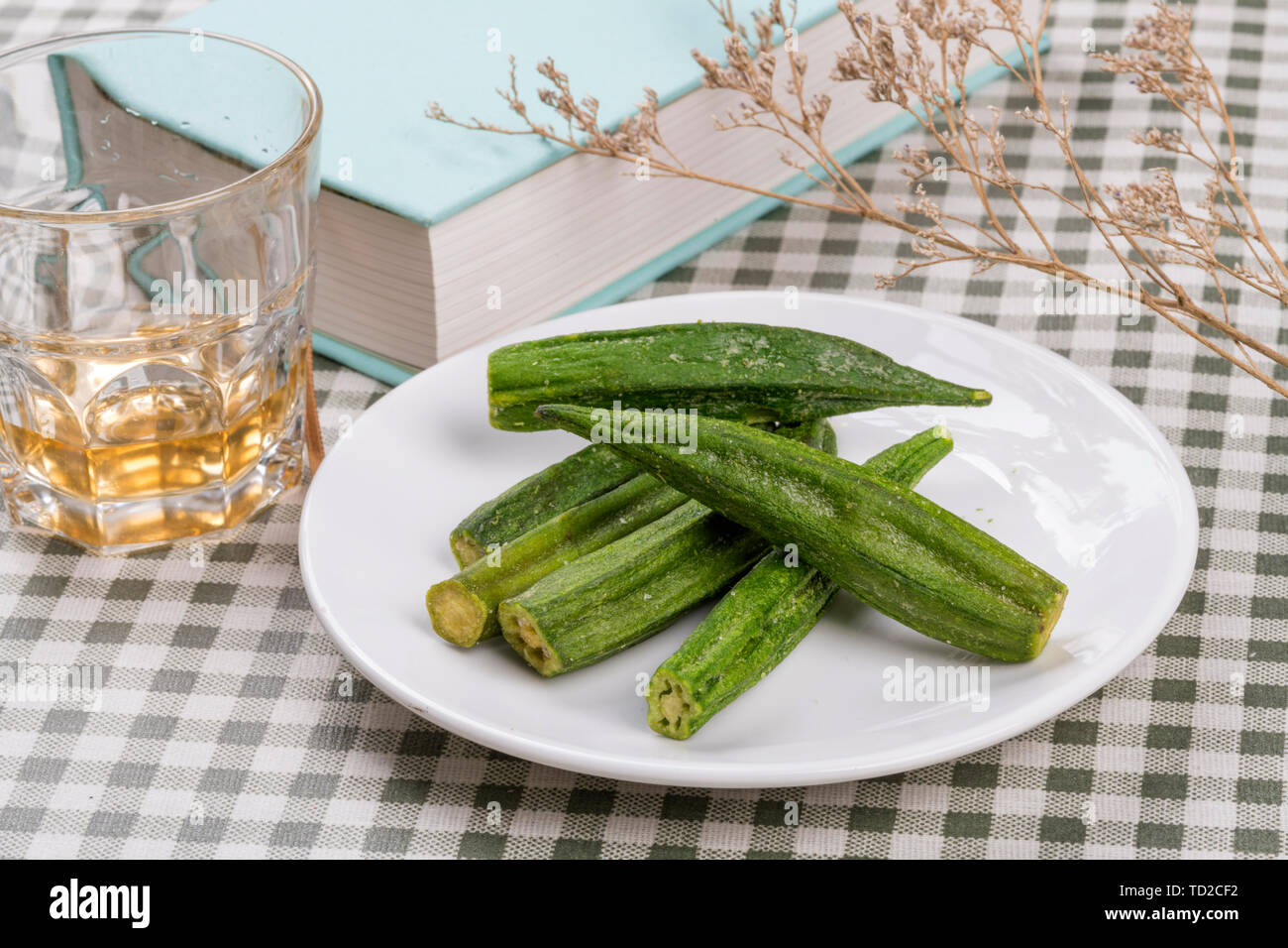 Dried okra Stock Photo Alamy