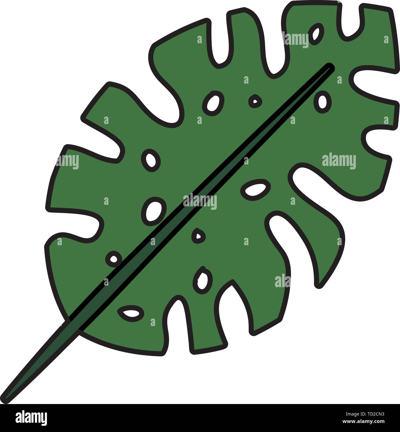 exotic and tropical leaf plant Stock Vector Image & Art - Alamy
