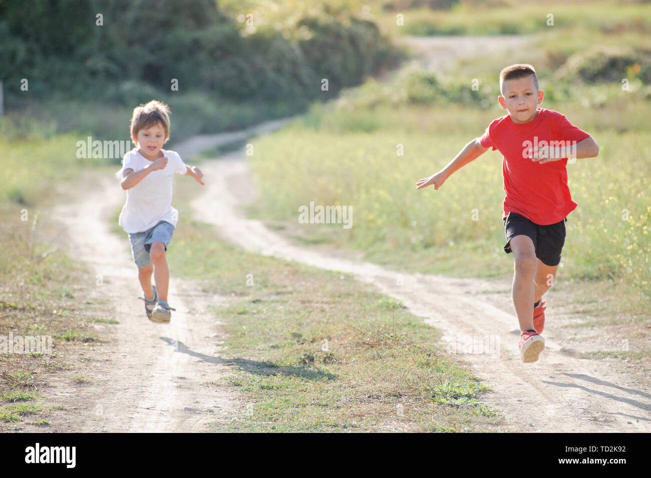 boys running