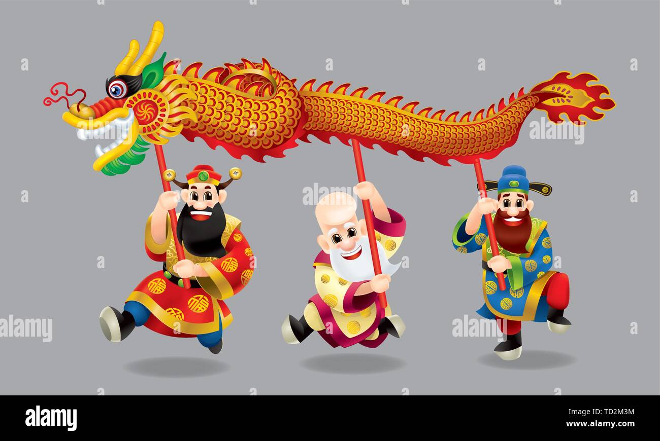 Chinese dragon gods hi-res stock photography and images - Alamy