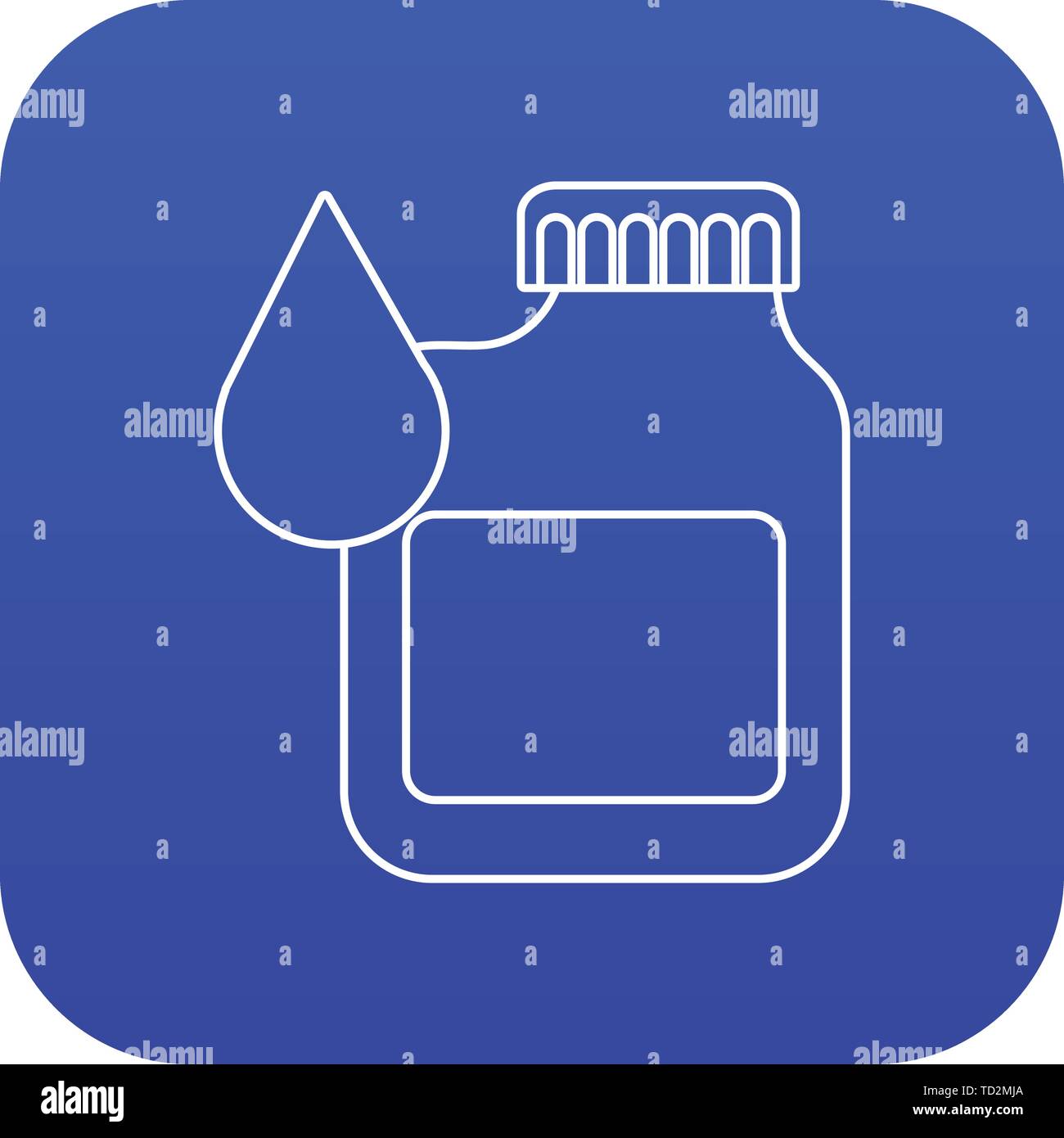 Blue engine oil bottle Stock Vector Images - Alamy
