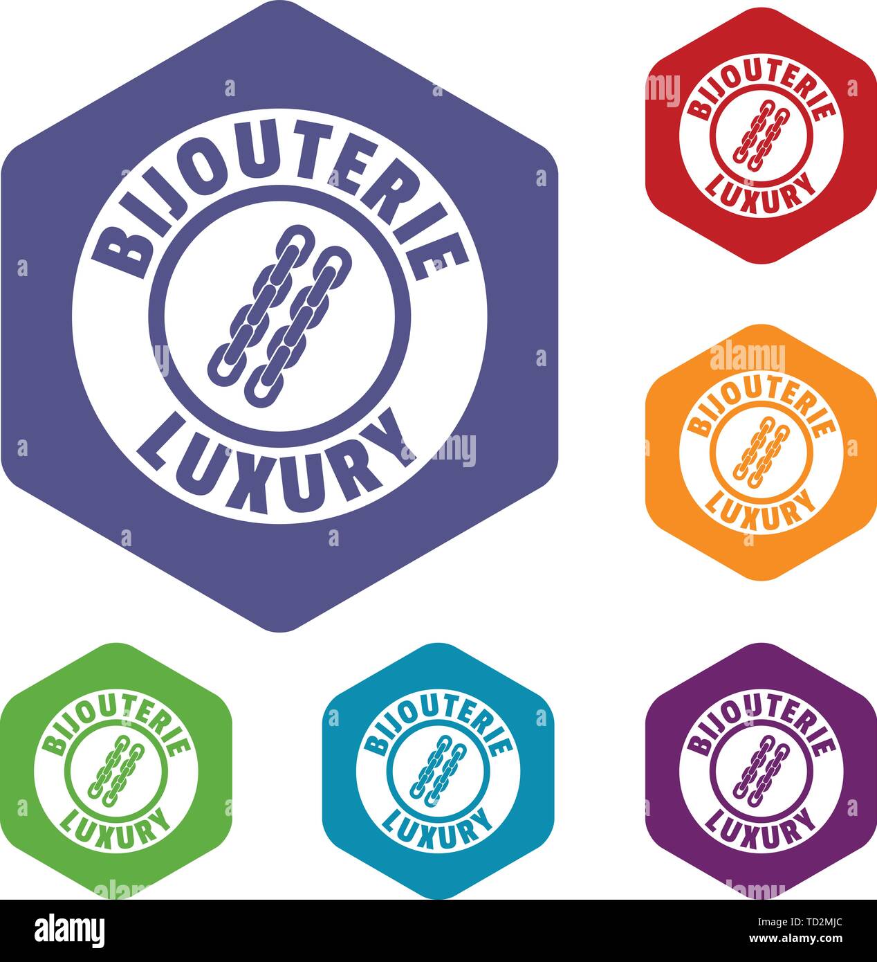 Bijouterie luxury icons vector hexahedron Stock Vector