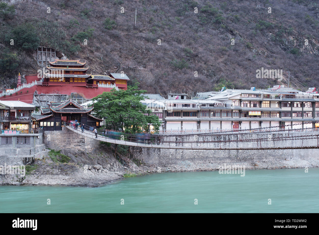Target resorts vision luding bridge and western sichuan hi-res stock ...