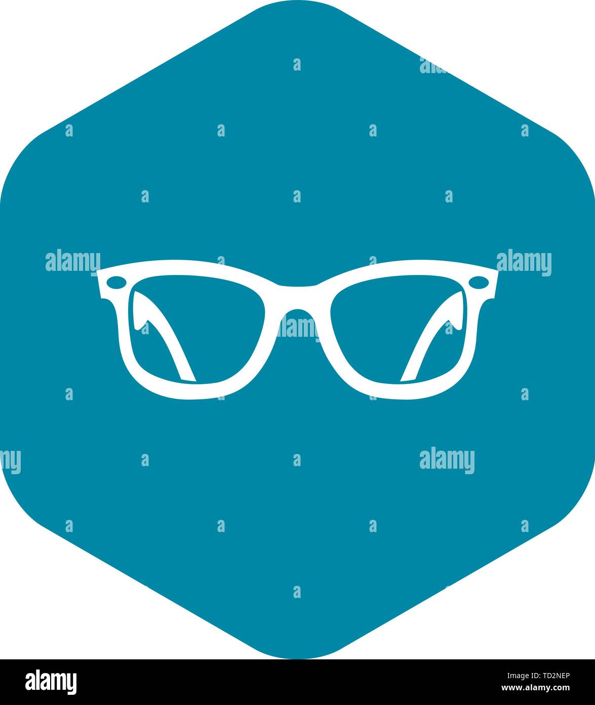 Eyeglasses icon in simple style Stock Vector Image & Art - Alamy
