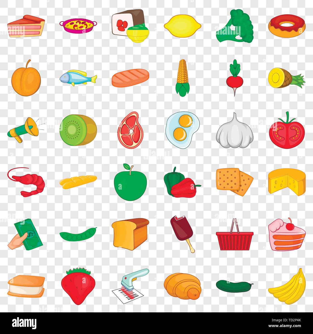 Candy icons set, cartoon style Stock Vector Image & Art - Alamy
