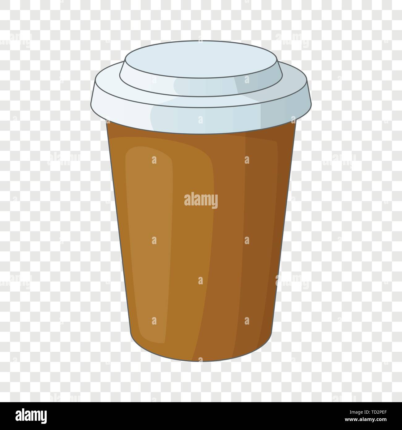 Paper cup of coffee icon, cartoon style Stock Vector Image & Art - Alamy