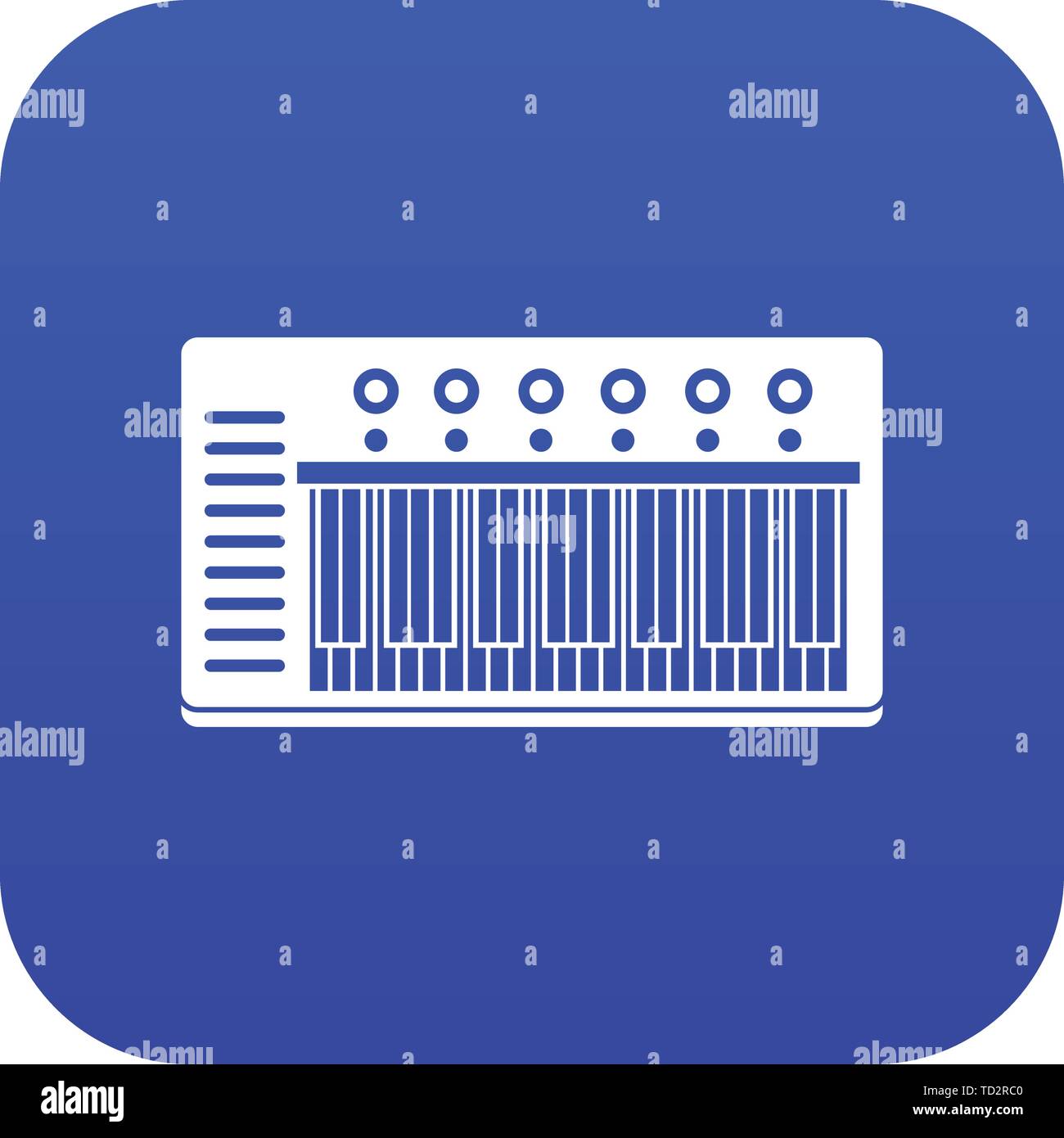 Electronic synth icon digital blue Stock Vector Image & Art Alamy