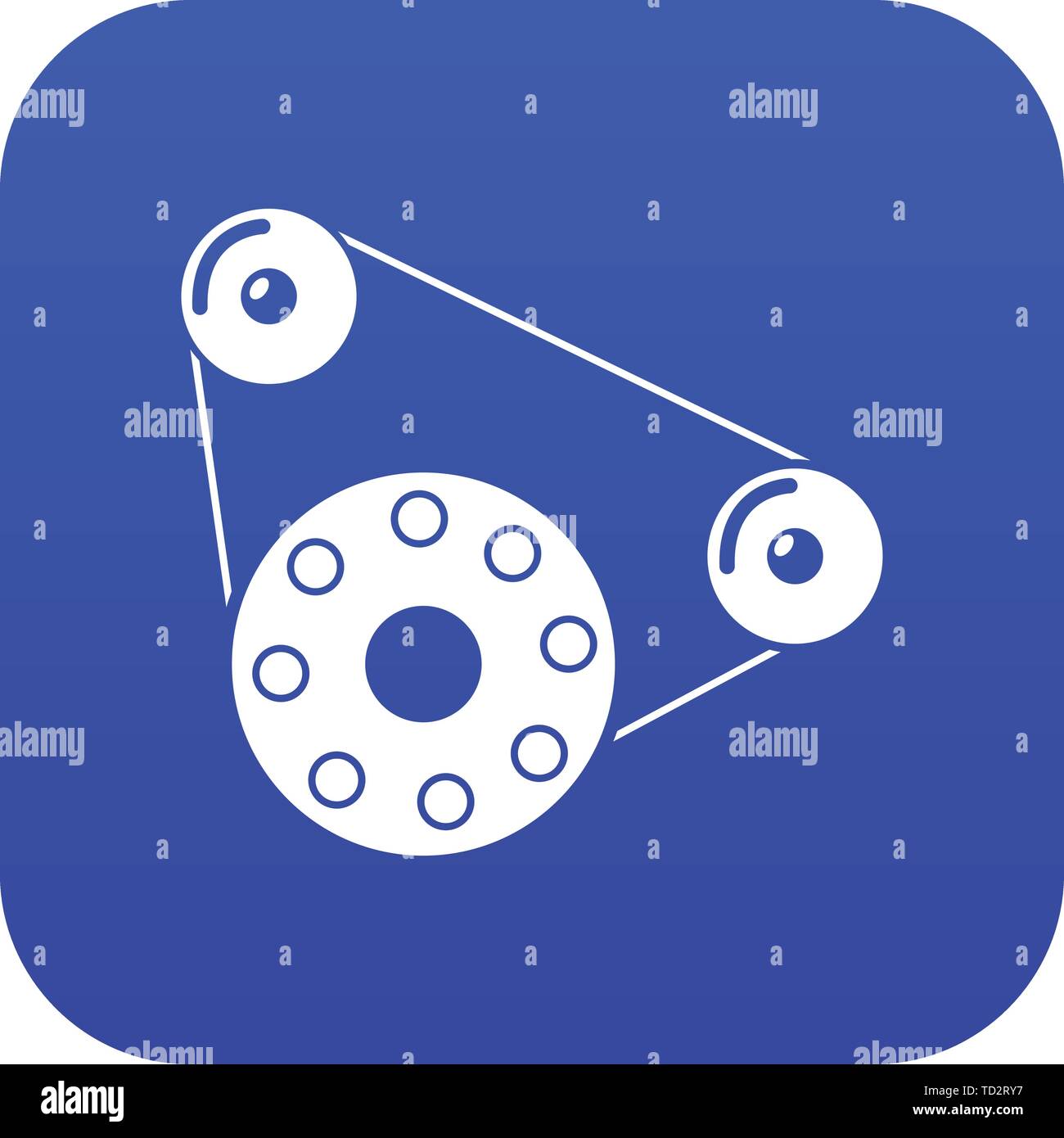 Motor icon blue vector Stock Vector Image & Art - Alamy