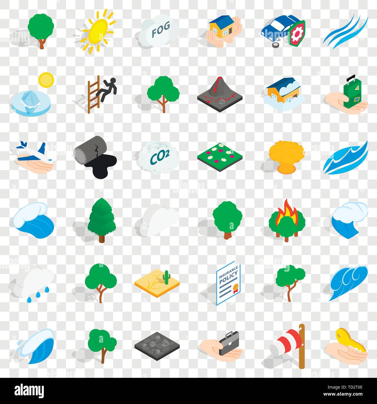 Fog and cactus Stock Vector Images - Alamy