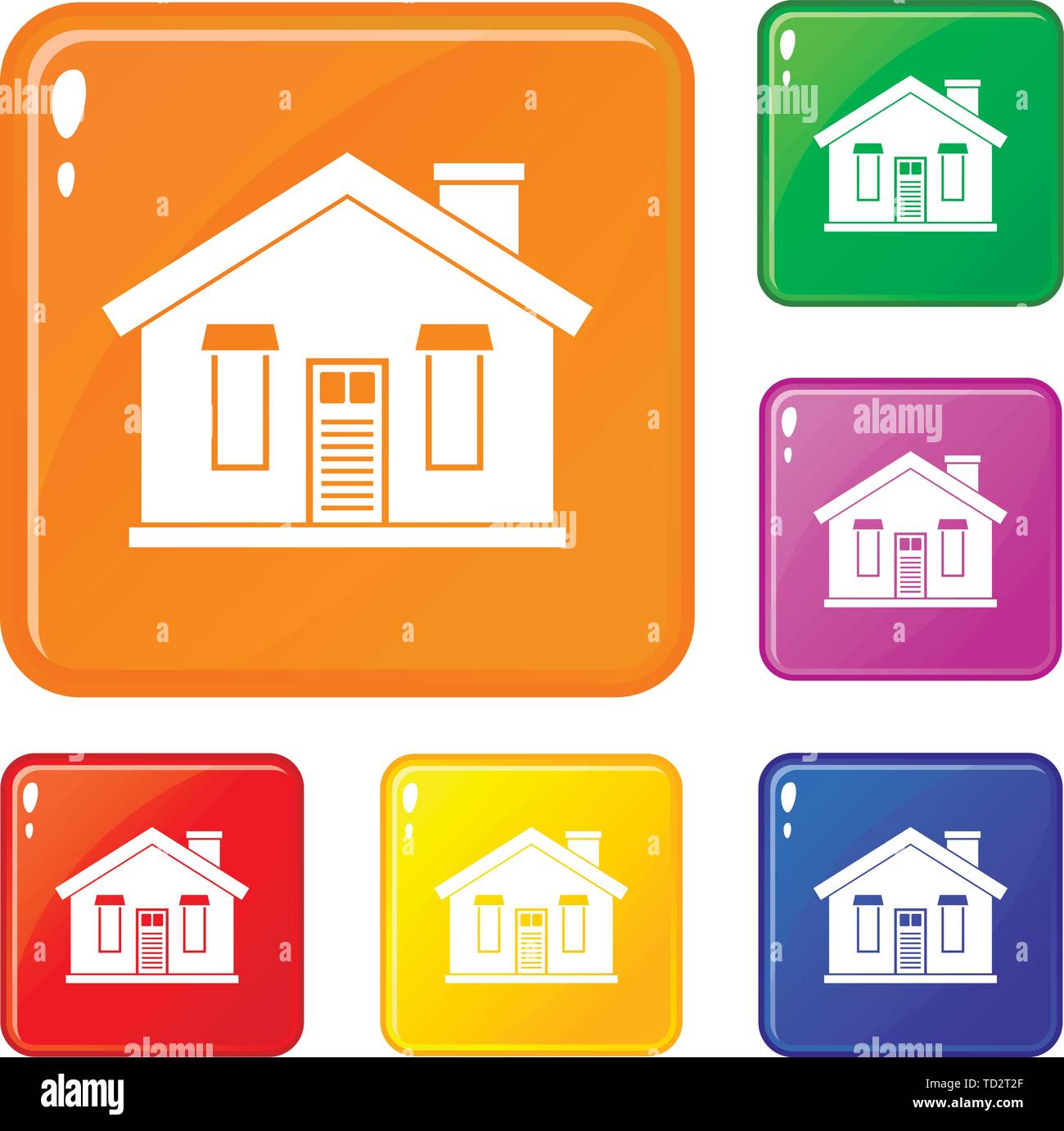 Village main house Stock Vector Images - Alamy
