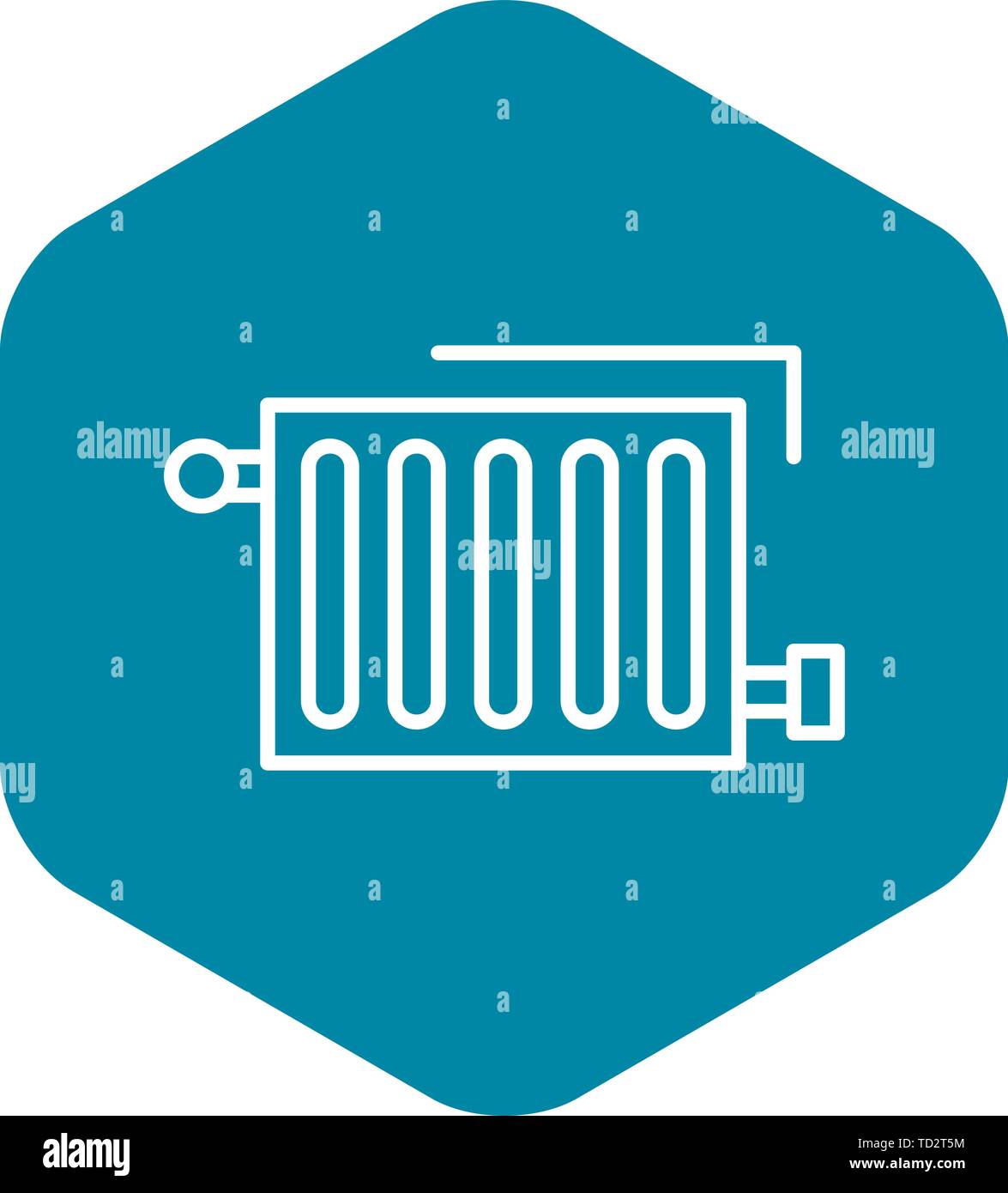 Solar water heating radiator Stock Vector Images - Alamy