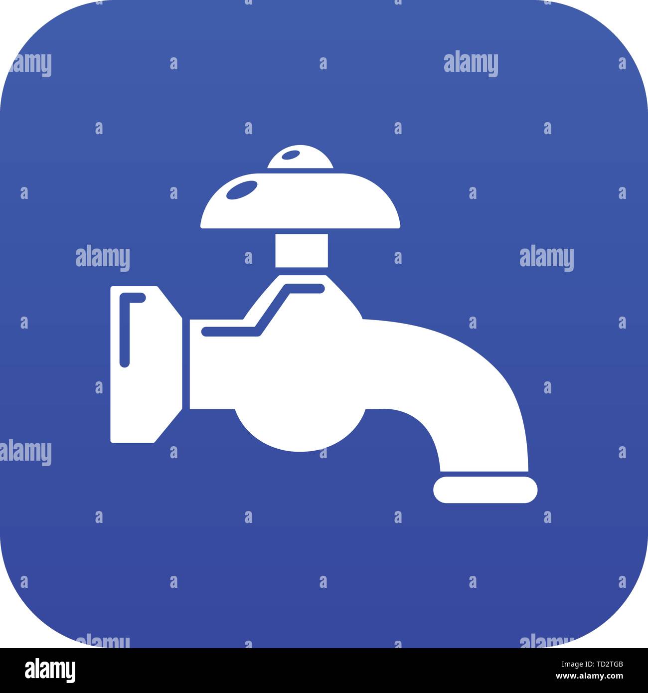 Water tap icon blue vector Stock Vector Image & Art - Alamy