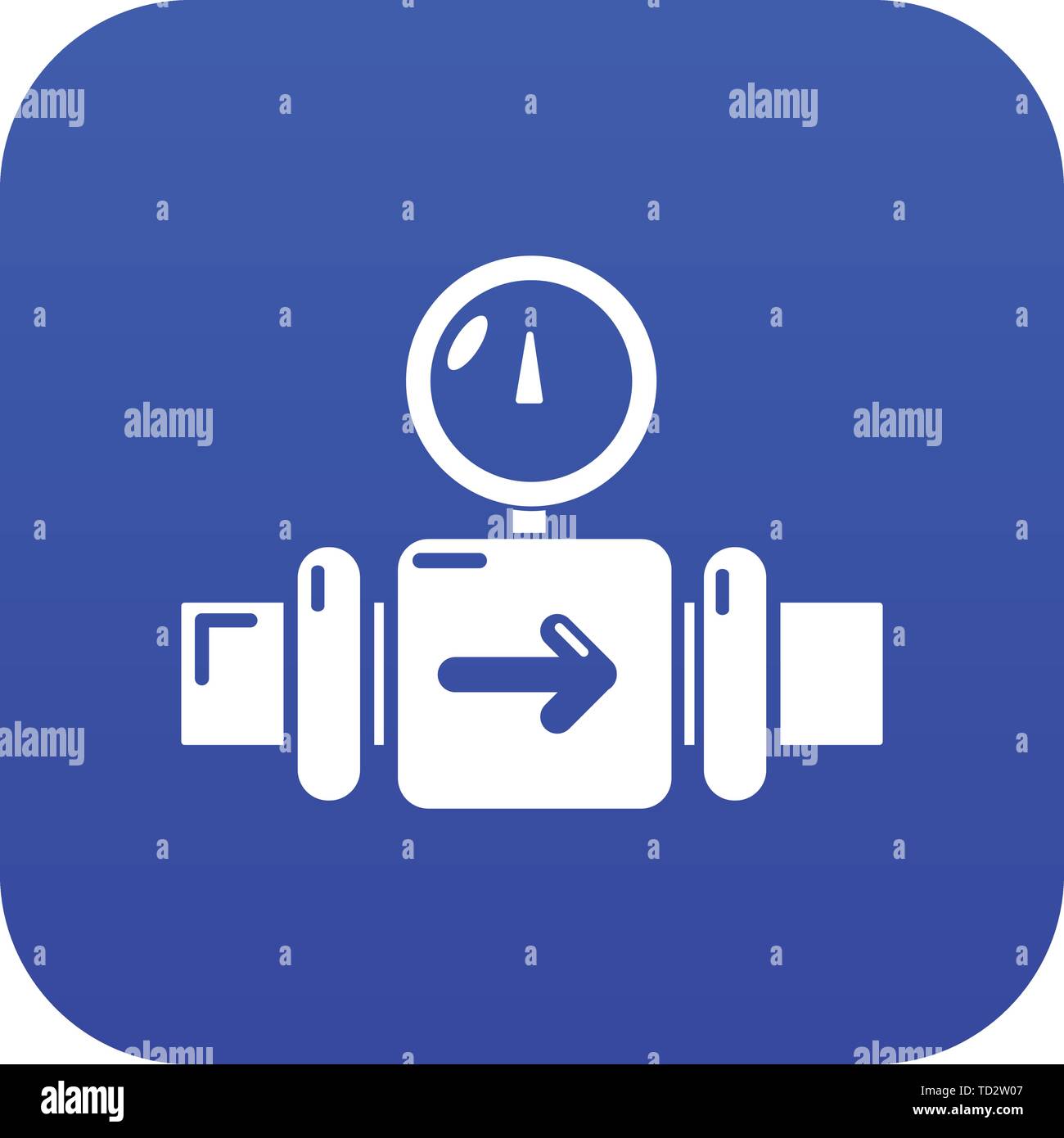 Pressure sensor icon blue vector Stock Vector Image & Art Alamy