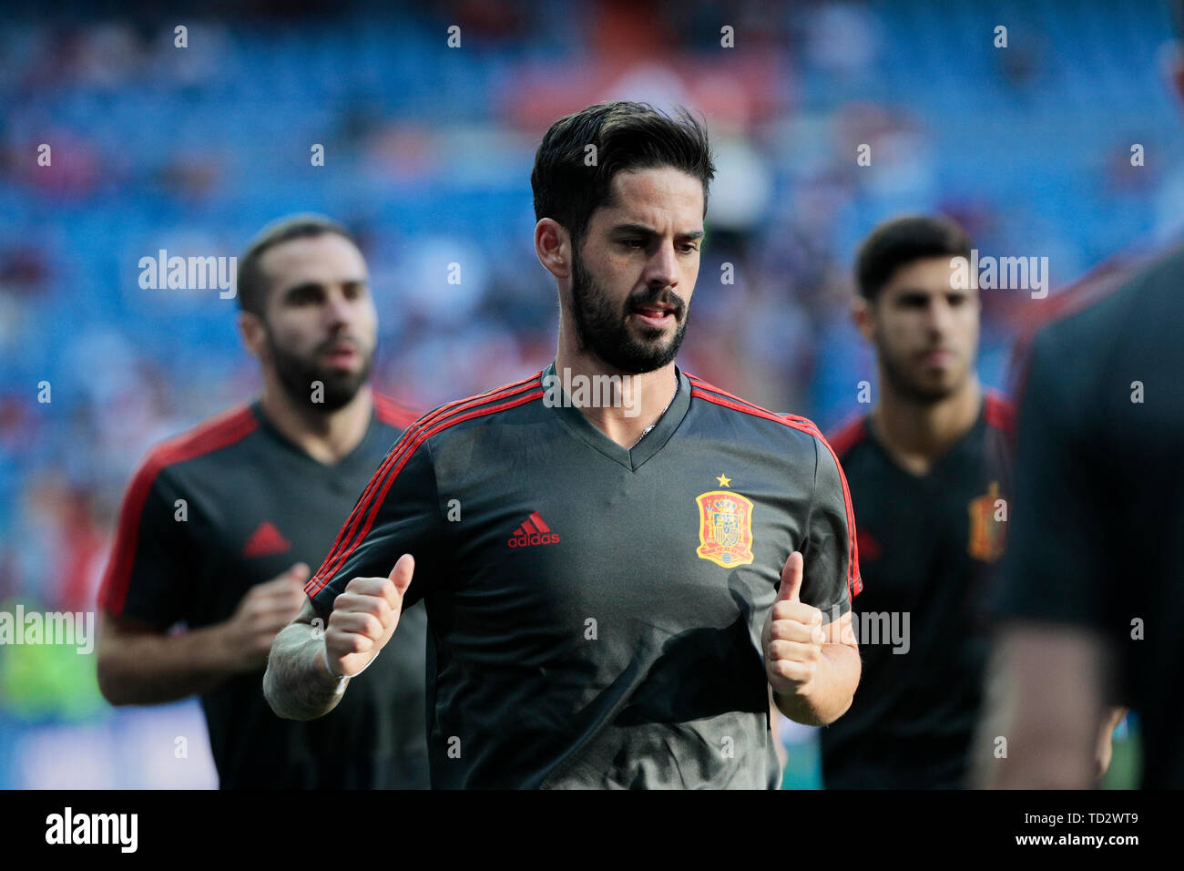 Spain national team player Isco during UEFA EURO 2020 Qualifier match between Spain and Sweden at Santiago Bernabeu Stadium in Madrid. Final score: Spain 3 - Sweden 0 Stock Photo