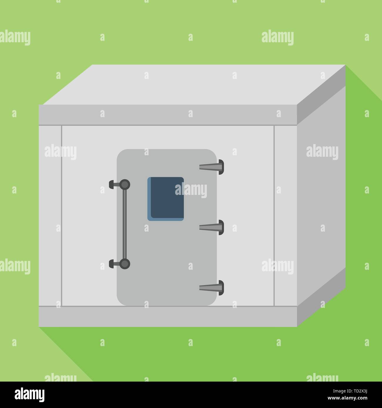 Freezer room icon. Flat illustration of freezer room vector icon for web design Stock Vector